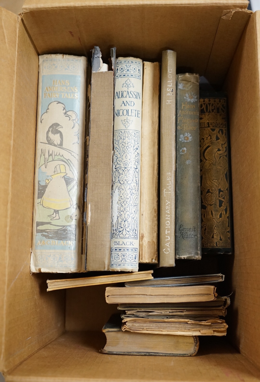 Andersen, Hans Christian - Fairy Tales. De Luxe Edition (of 250 numbered copies). coloured mounted plates and other illus. (by A. Duncan Carse); original coloured pictorial cloth, gilt top, roy. 8vo. 1912; Yeats, William